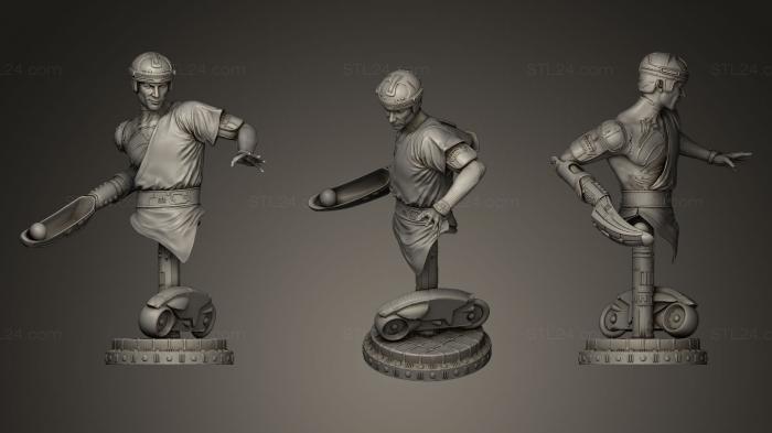 Miscellaneous figurines and statues (Tron Bust, STKR_0440) 3D models for cnc